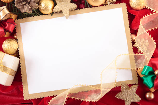 istock Christmas card with decorations 184645002