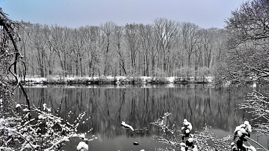 Hidden Lake preserve on first snow