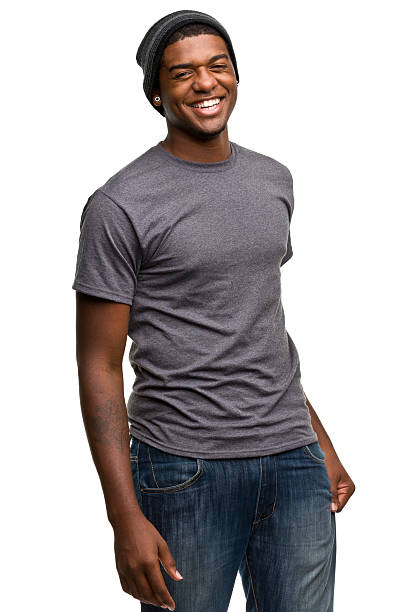 portrait de mâle - teenager african descent laughing adolescence photos et images de collection