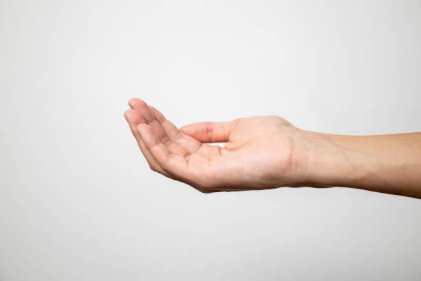 istock Against a white background, a man conscientiously washes his hands. 1846462451