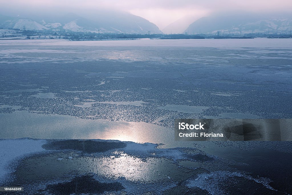 Barragem de congelados - Royalty-free Anoitecer Foto de stock