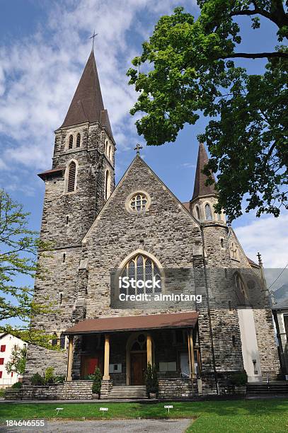 Foto de Igreja Católica Romana e mais fotos de stock de Arquitetura - Arquitetura, Bernese Oberland, Catolicismo