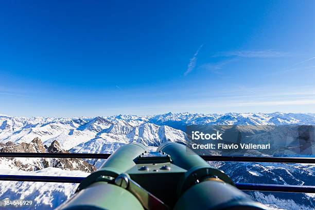 Discovering The Mont Blanc Massif Stock Photo - Download Image Now - Binoculars, Blue, Cold Temperature