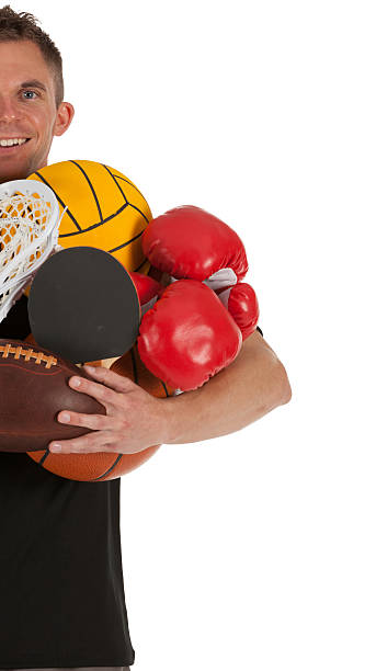 istock Man carrying sports equipment 184647028