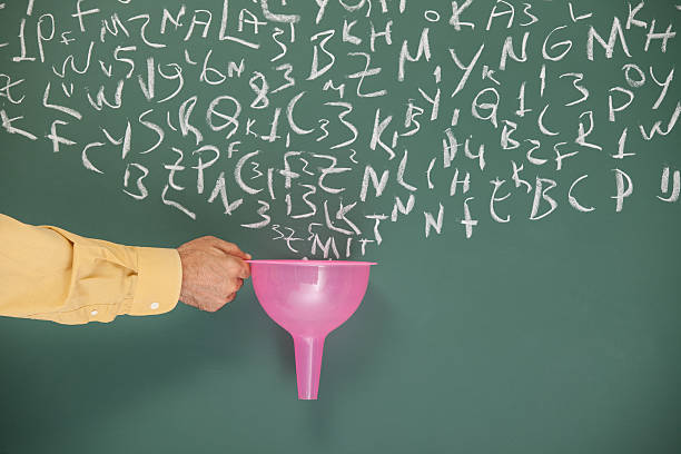 istock Searching And Filtering Words On Blackboard Via Funnel 184647063