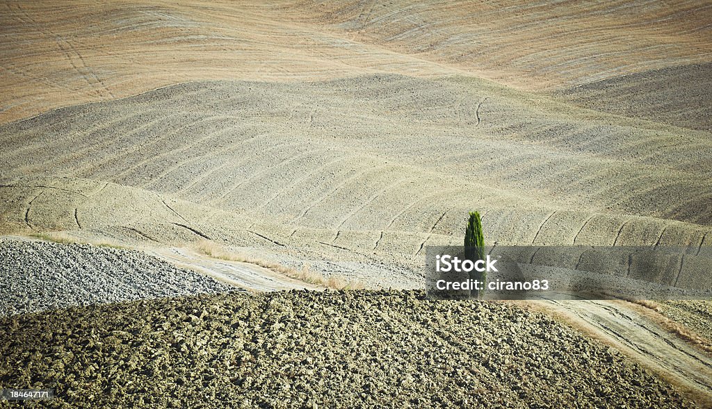 Moto Country Road In Val D'Orcia, Toskana - Lizenzfrei Abgeschiedenheit Stock-Foto