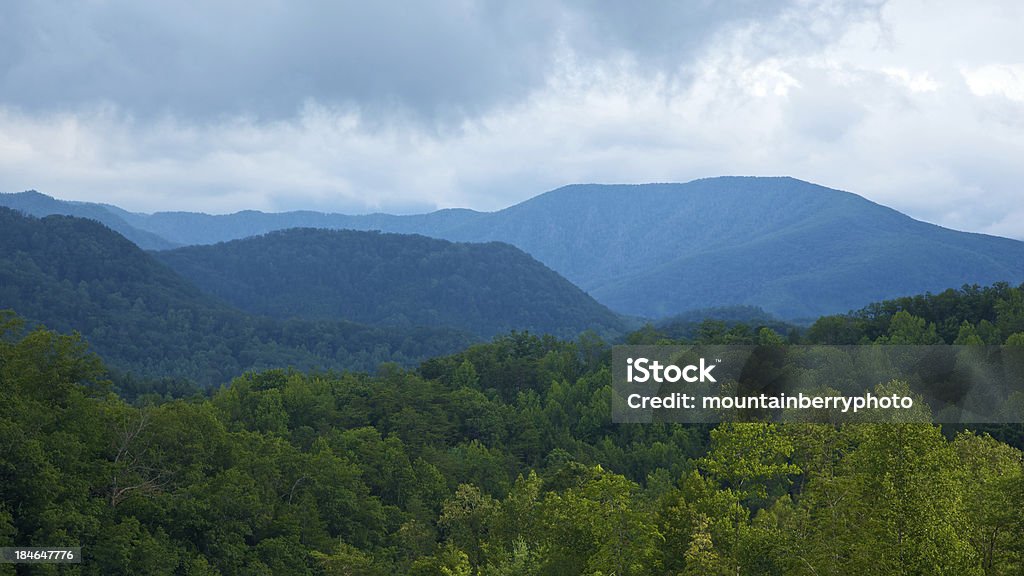 Mountain Range Portion of the Smokey Mountain mountain range. Appalachia Stock Photo