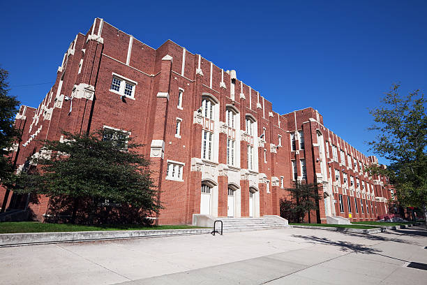 istock Tudor Revival High School Building in Roseland, Chicago 184648037
