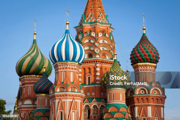 Foto de Moscou Stbasil Catedral e mais fotos de stock de Kremlin - Kremlin, Moscou, Rússia