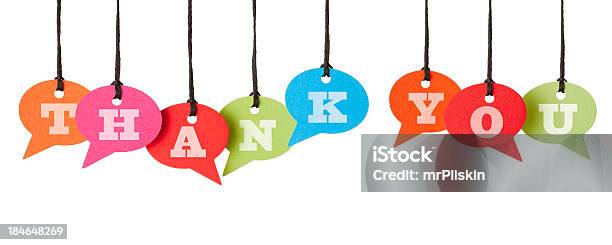 Gracias Por Discurso De Burbujas Foto de stock y más banco de imágenes de Thank You - Frase corta en inglés - Thank You - Frase corta en inglés, Navidad, Cumpleaños