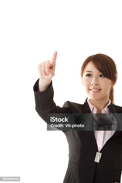 Business Woman Pointing Stock Photo - Download Image Now - Accessibility, Adult, Adults Only