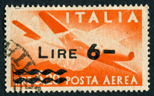 Cancelled Stamp From Italy