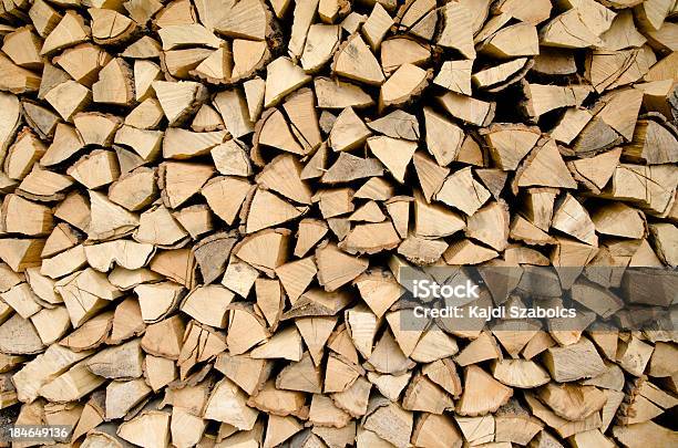 Stacked Logs Stock Photo - Download Image Now - Firewood, Stack, Wood - Material