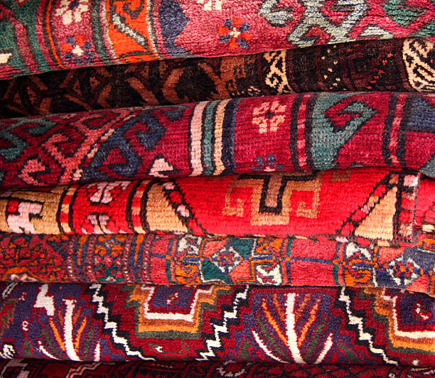 istock Old Carpets in Jaffa Flea Market 184649266