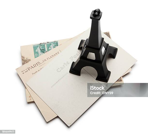 Cartoline Di Parigi - Fotografie stock e altre immagini di Antico - Vecchio stile - Antico - Vecchio stile, Cartolina postale, Clipping path