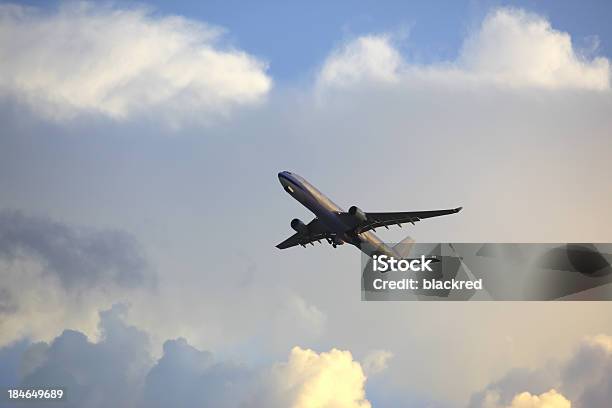 Airplane Taking Off Stock Photo - Download Image Now - Airplane, Cloud - Sky, Cloudscape