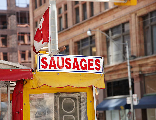 Hotdog vendor in downtown Toronto