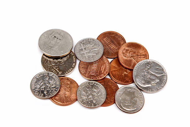 istock United States coins, small change 184650420