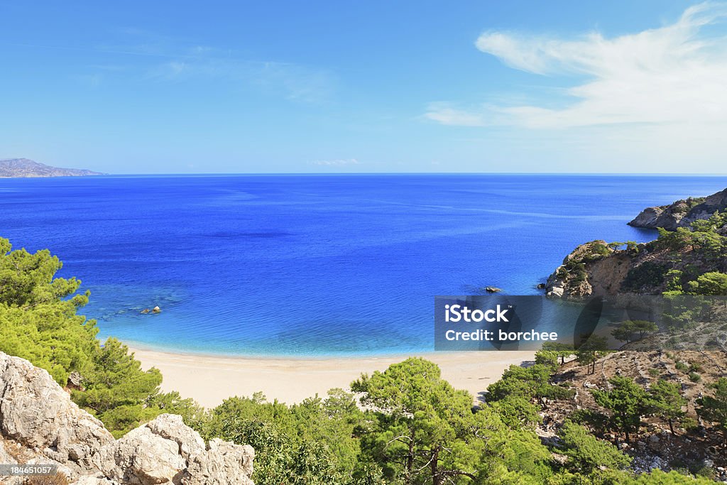 Idyllischen Strand auf der Insel Karpathos - Lizenzfrei Insel Karpathos Stock-Foto