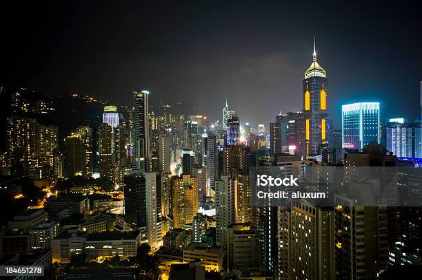 Foto de Horizonte De Hong Kong e mais fotos de stock de Arquitetura - Arquitetura, Arranha-céu, Central Plaza - Hong Kong