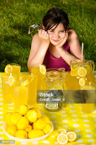 Child At Lemonade Stand Stock Photo - Download Image Now - Business, Business Person, Cheerful