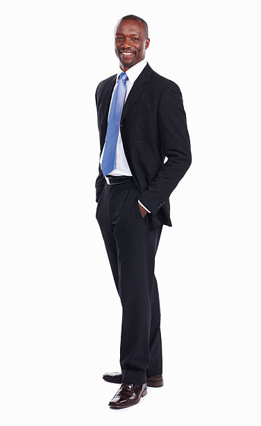 istock Attractive African American business man smiling 184651879