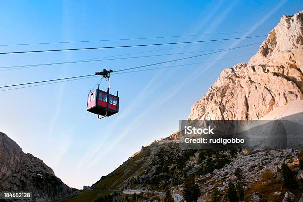 Overhead Cable Car In Italy Stock Photo - Download Image Now - Dolomites, Empty, Horizontal