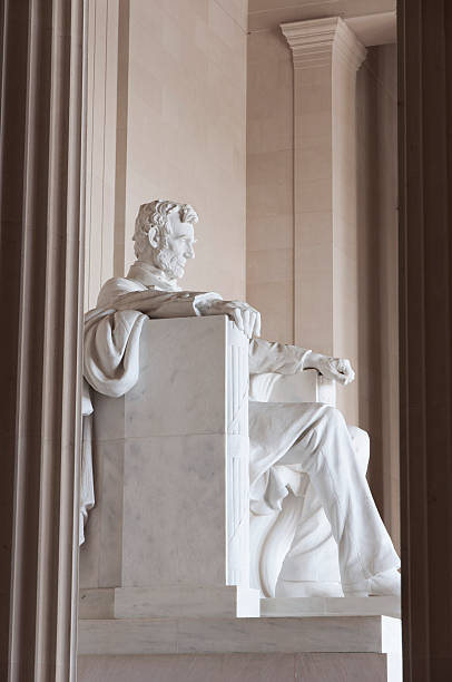 istock Statue of Lincoln in Memorial at DC 184652233