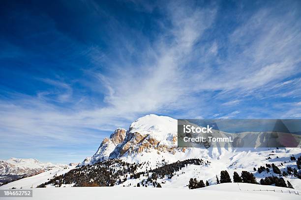 Inverno In Dolomite Alpi Italia - Fotografie stock e altre immagini di Alpe di Siusi - Alpe di Siusi, Alpi, Alto Adige