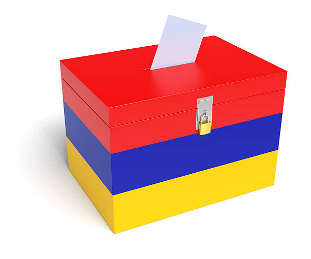 istock Armenian Flag Ballot Box 184652914