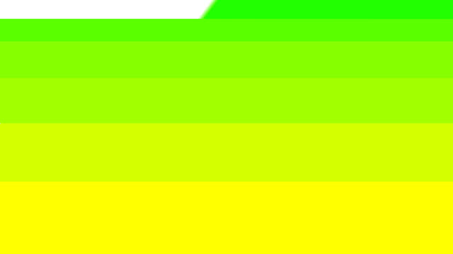 (Green/yellow green/yellow version) Striped gradation video.