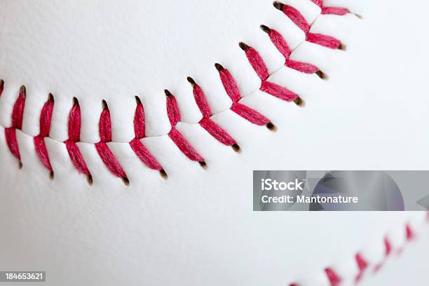 Baseball Detail Stock Photo - Download Image Now - Baseball - Ball, Baseball - Sport, Circle