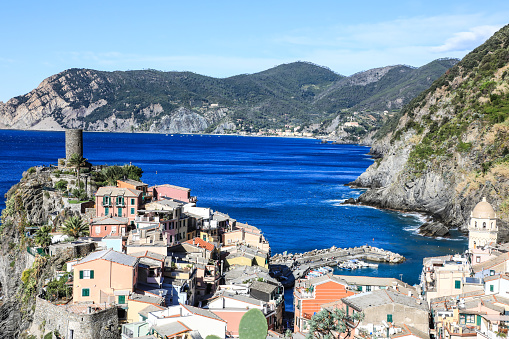 Beautiful village on a Mediterranean cliff