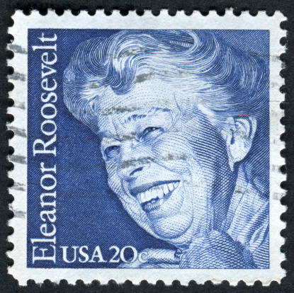 Canceled United States Of America Stamp With First Lady Eleanor Roosevelt On It