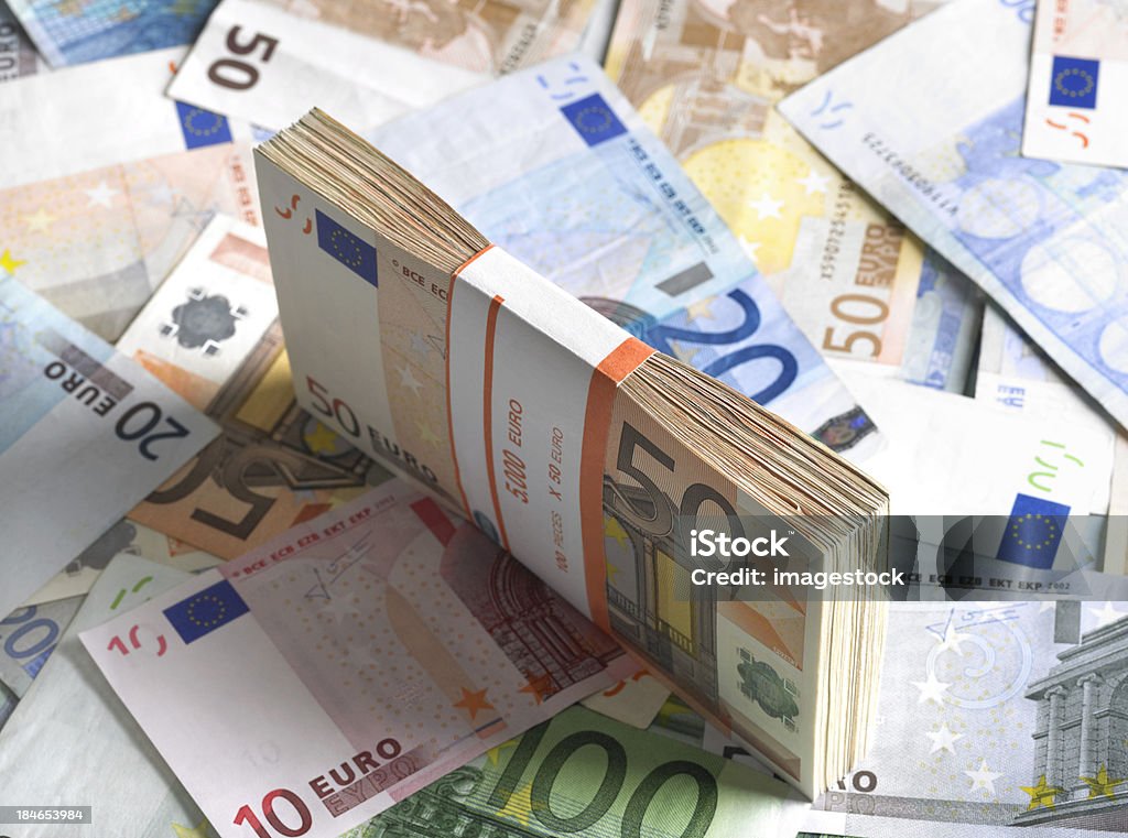 Euros - Foto de stock de Moeda da União Europeia royalty-free