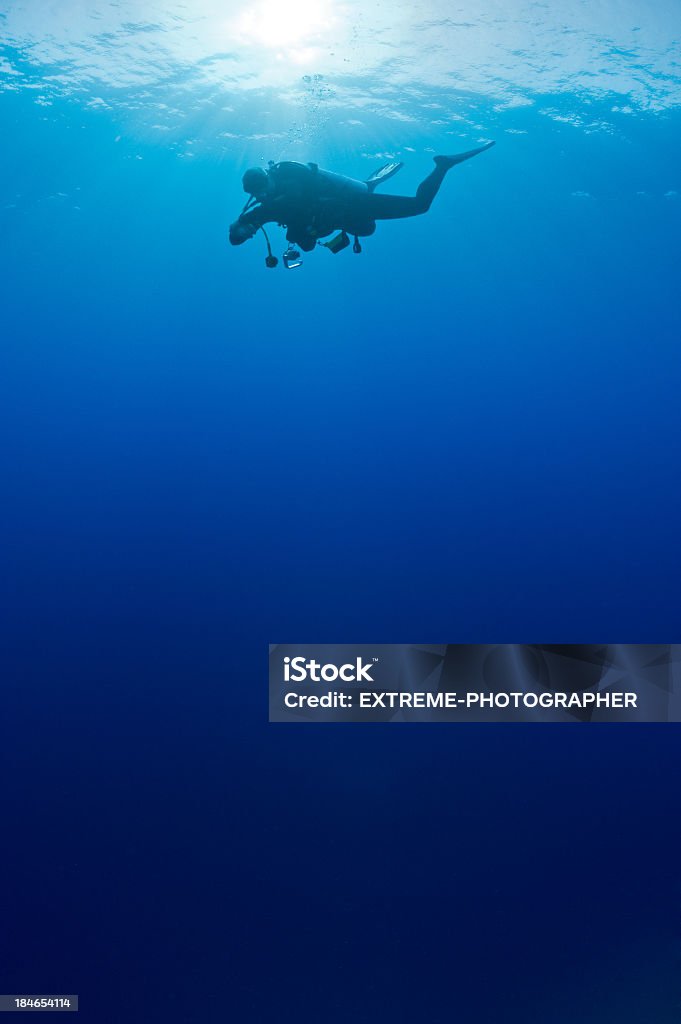 Дайвинг с аквалангом - Стоковые фото Глубоководный дайвинг роялти-фри