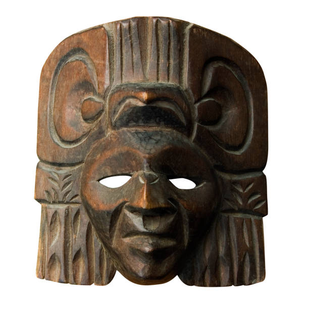istock Wood central america mask 184654643
