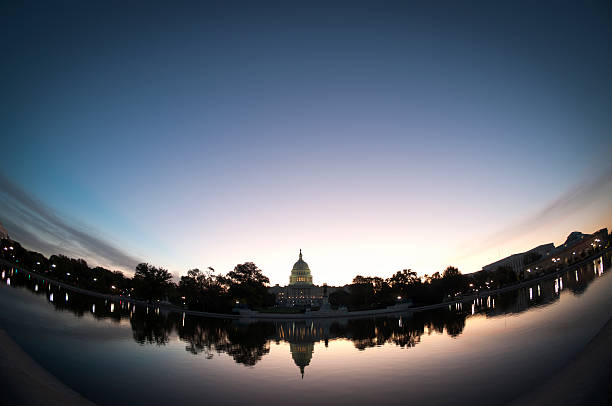 istock Capitol Hill Washington DC Fisheye Silhouette 184654709