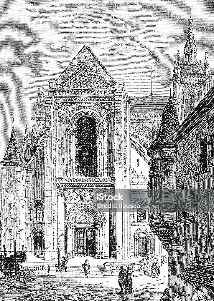 Le Obsadza Katedra - Zbiór ilustracji royalty-free (Fasada)