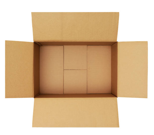 istock top view of an empty cardboard box 184654901