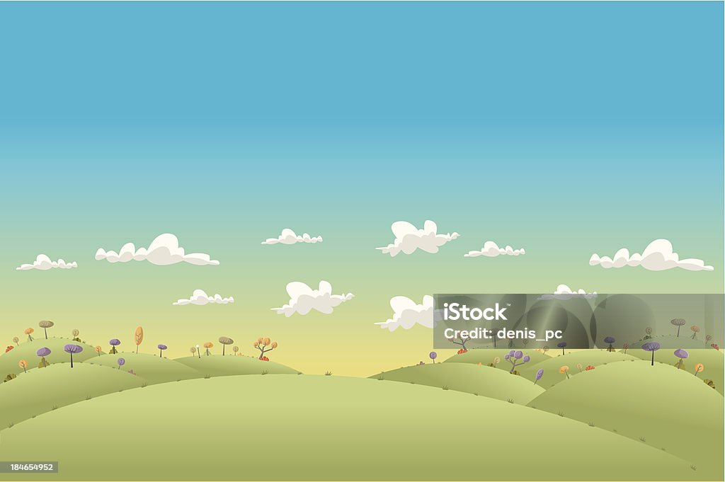 Green hills - arte vectorial de Aire libre libre de derechos