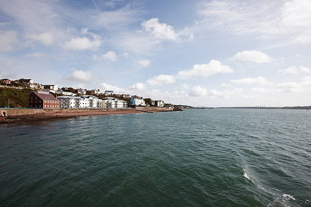 istock Sea front houses at Milford Haven 184655024