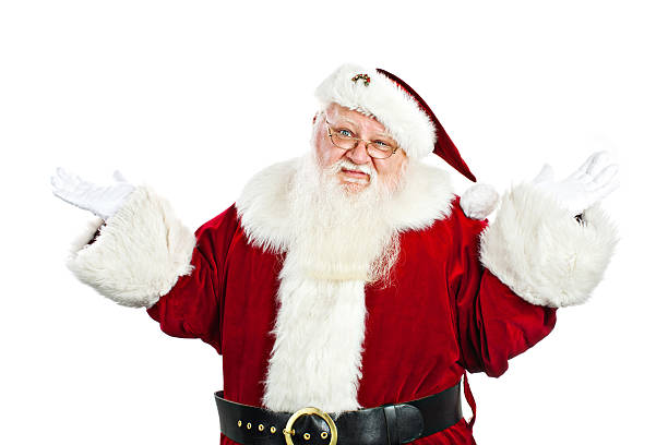 istock Santa claus shrugging his shoulders 184655044