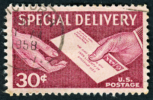 istock Cancelled Special Delivery Stamp 184655204