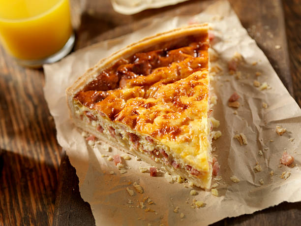 istock Ham and Cheese Quiche with Orange Juice 184655307