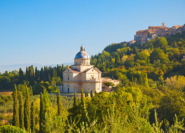 церковь сан-biagio. montepulciano (тоскана - madonna di san biagio стоковые фото и изображения