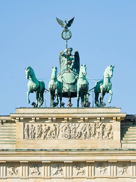 istock Quadriga Statue on the Brandenburg Gate in Berlin Germany 184655377