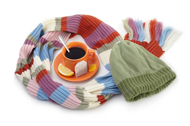 istock Tea and warm clothing 184655673