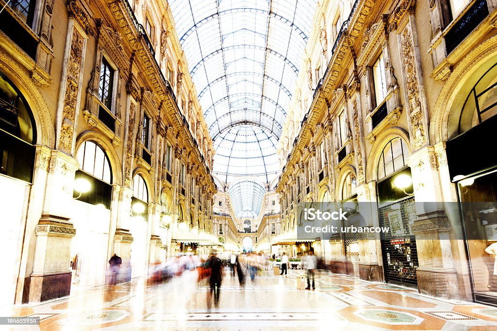 The Galleria Vittorio Emanuele II, The Galleria Vittorio Emanuele II, Milan Arcade Stock Photo