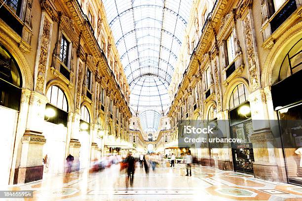 The Galleria Vittorio Emanuele Ii Stock Photo - Download Image Now - Arcade, Architectural Dome, Architectural Feature